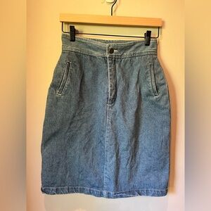 VTG 90s Denim Skirt by Seattle Blues